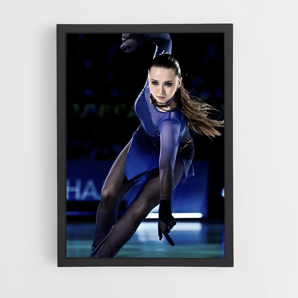 Poster Kamila valieva patinatrice – affiche Patinage artistique (vue 2)